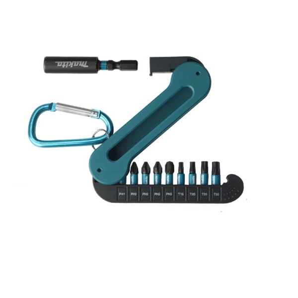 Makita E-15849 Skruvmejsel Bit Set 10st Hexagonal Kors Elektrisk Skruvmejsel Bits Magnetisk Sleeve
