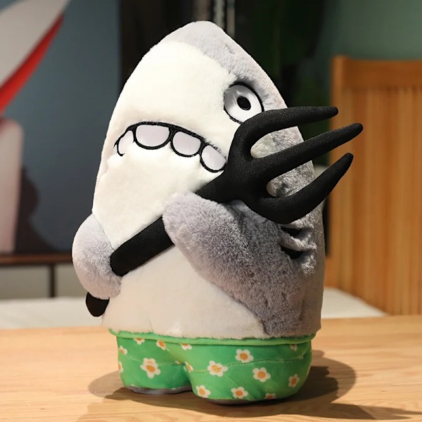 Funny Shark & Bee Plysh Toy Fylt Myk Shark Bee Eagle Doll Pute Pute