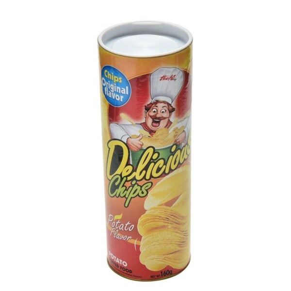 Potatis chips burk hopp vår orm leksaker gåvor april fool dag halloween fest dekoration