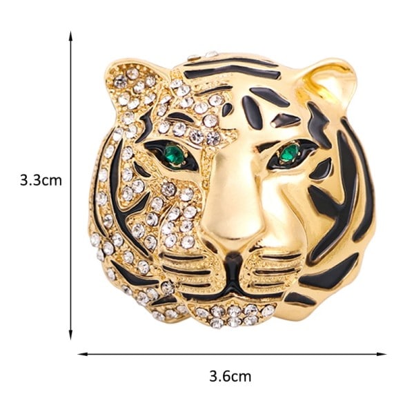 Tiger broscher för kvinnor 2-färgad tiger fest brosch nål