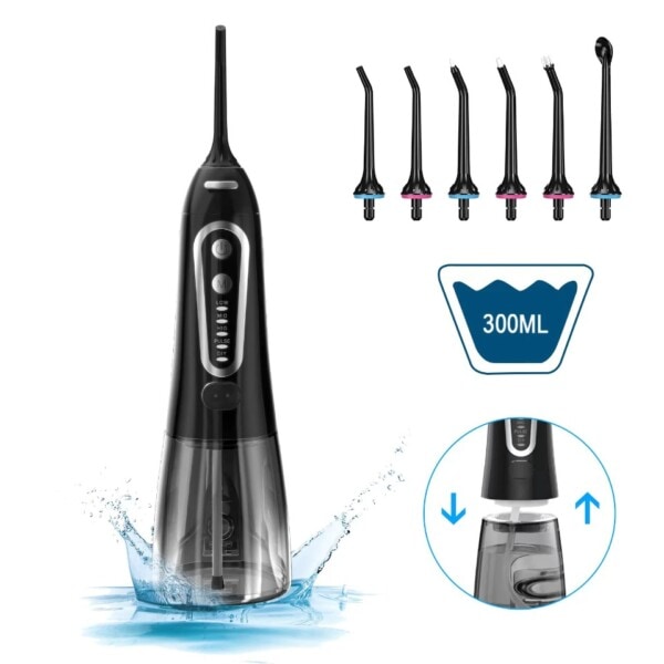 Oral Irrigator 5 Modes Portable Rechargeable Dental Water Jet