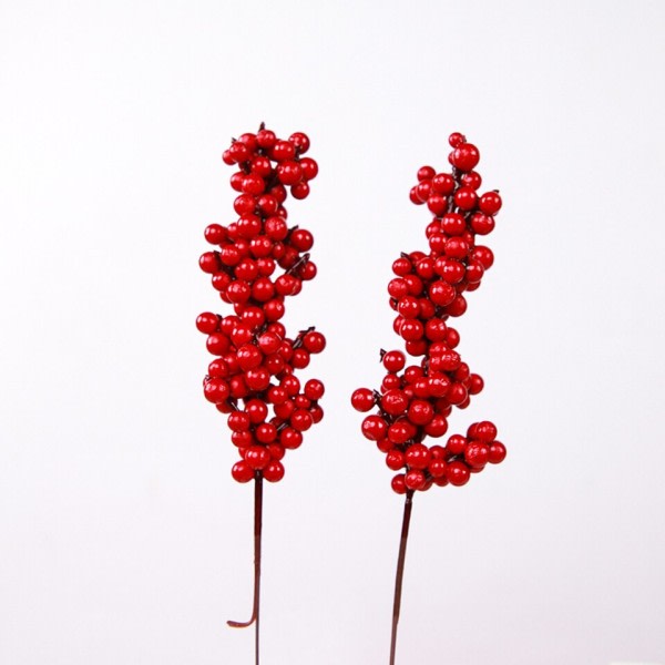 Simulaatio punaiset marjat joulu kuusi koriste tarvikkeet juhla rekvisiitta