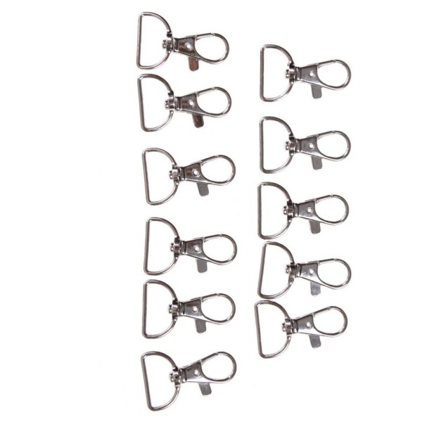 10st set Zink Legering Swivel Trigger Hummer Spänne Knäpp krok