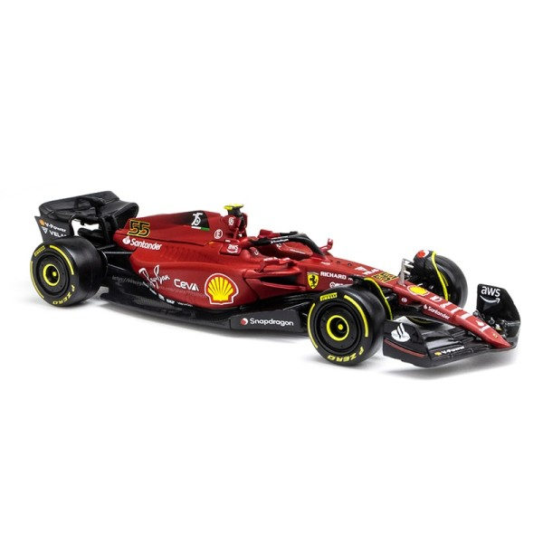 F1 Scuderia Ferrari F1-75 #16 Leclerc #55 Sainz Legering Luksus Kjøretøy Diecast Biler Modell Leketøy