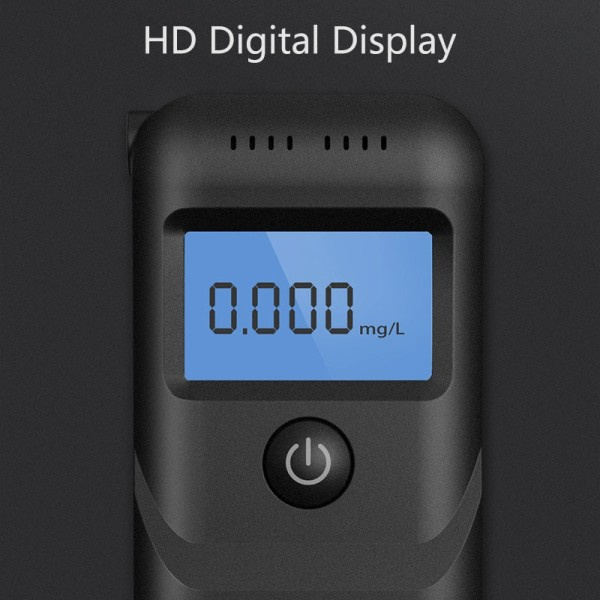 Alkoholi Testeri Kämmenlaite Digitaalinen Hengitysmittari LCD Näyttö Kannettava Mini mittari Puhallus Testeri ilmaisin