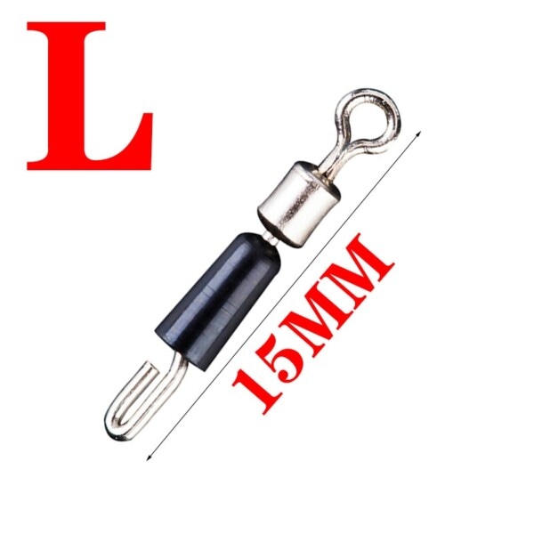 Lager Swivel Fiske Krok Snabb Anslutning Solid Ringar Rullande Fiske Line