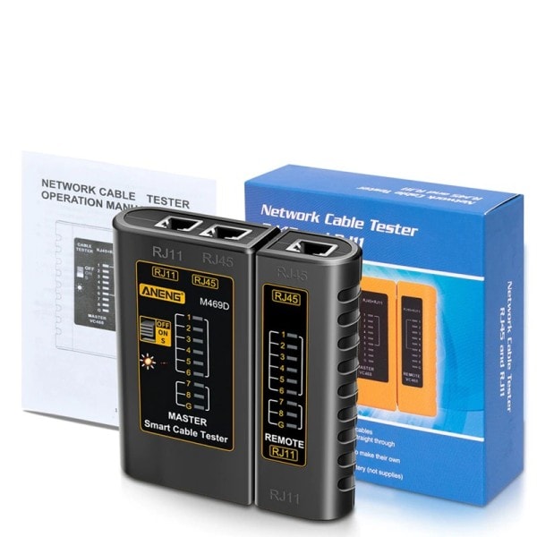 Kabel LAN tester Netværk Kabel Tester RJ45 RJ11 RJ12 CAT5 UTP LAN Kabel Tester Netværksværktøj