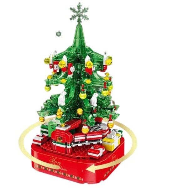 Jul Träd Byggnad Kits-A Festlig Bygg för Barn och Familjer Gör-det-själv Bygg Block Musik Låda