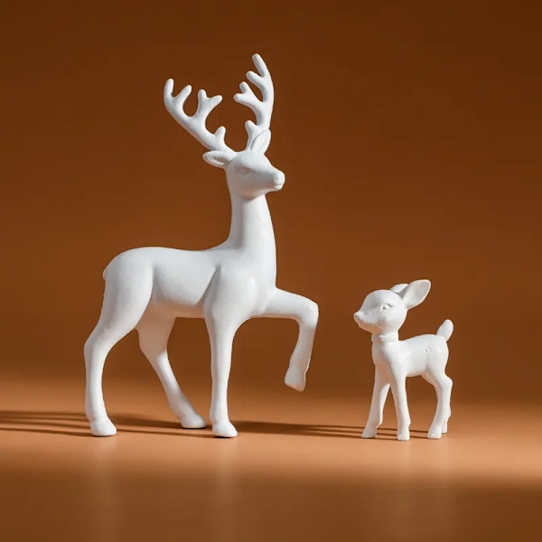 Værelse Dekor Mor Hjorte Søde Børn Værelse Dekor Skulpturer Kawaii Miniaturer Skulpturer