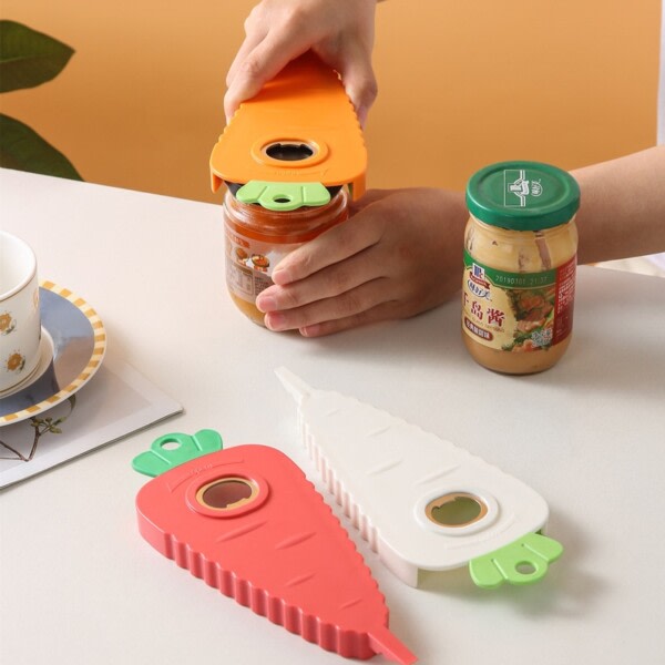 Creative Gulerod Køleskab Magnet Klistermærke Krukke Oplukker Easy Grip Flaske Oplukker