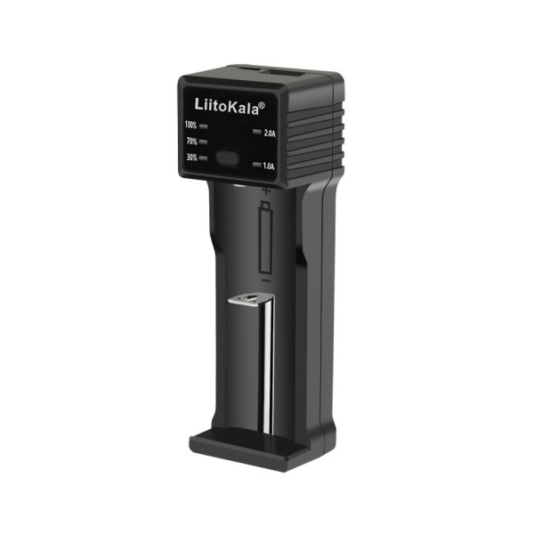 LiitoKala Lii-100C 21700 Batteri Laddare För 18650 18350 26650 16340 RCR123 14500 3.7V 1.2V Ni-MH Ni-Cd 2A USB smart laddning