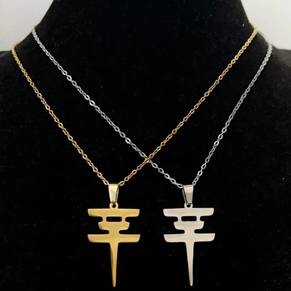 Hotell anheng halskjede for menn kvinner kpop krage choker rustfritt stål smykker