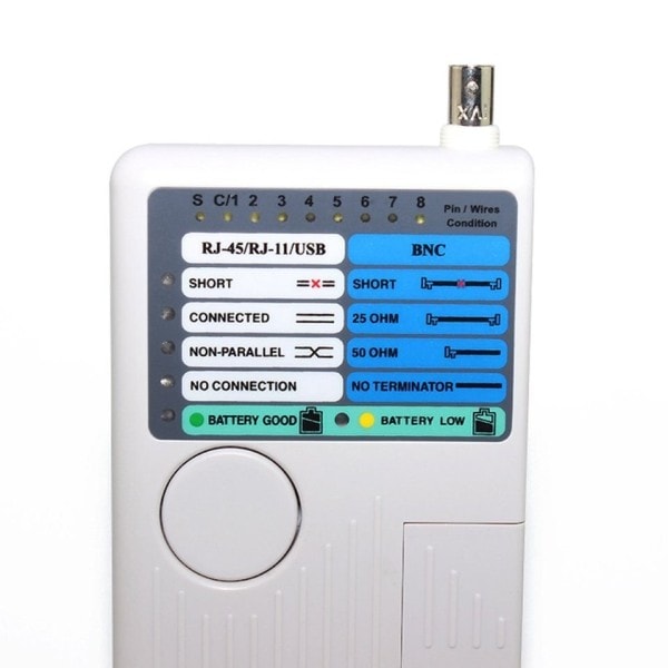 Professionel Multi Funktion 4 I 1 Netværk Kabel Tester RJ45/RJ11/USB/BNC LAN Kabel Cat5 Cat6 Wire Tester