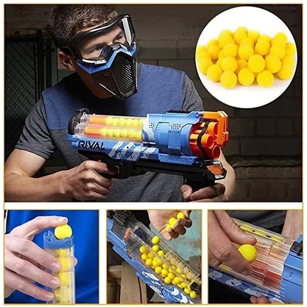 100 runder for Nerf rival kompatibel ammunition bulk legetøj