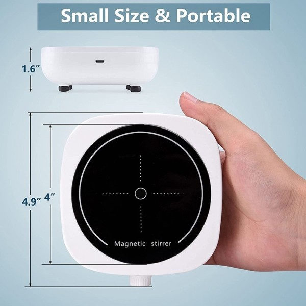 Magnetisk omrörare mini lab omrörare blandare portabel omrörare platta med omrörare stång