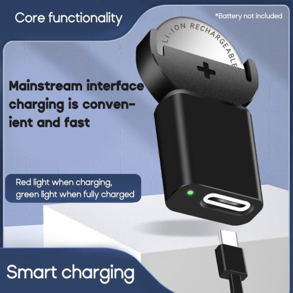Type-c litium mynt  lader vidt lading for batterier langvarig