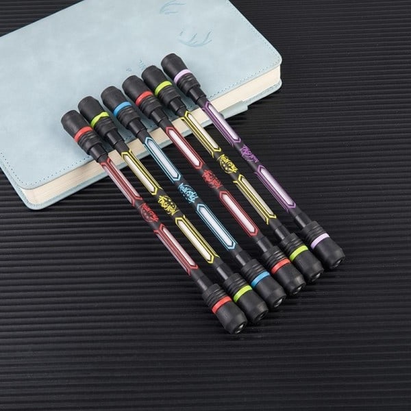Creative Spinning Pen Spinner Legetøj Voksen Børn Stress Lettelse Roterende Gel penne Anti-slip Hånd Spinner