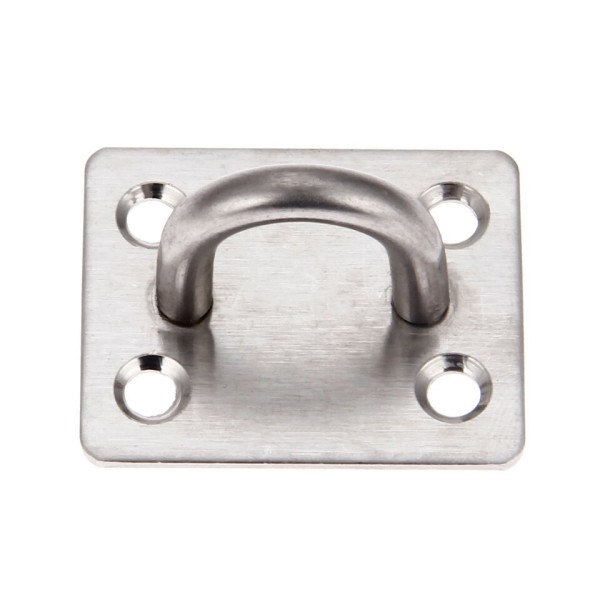5 st rostfritt stål häftklammer ring vägg krok heavy duty fast pad öga plåt däck dörr spänne u-formad