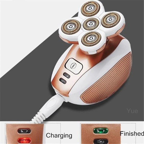 USB genopladelig bærbar fem blade elektrisk epilator kvinder smertefri hårfjerning