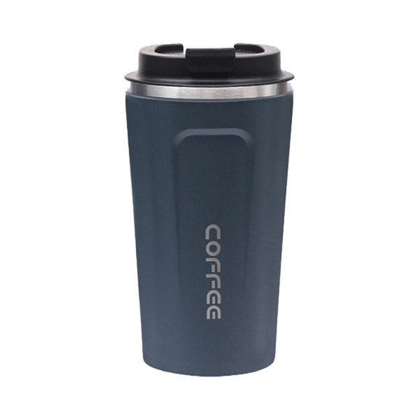 Mugg kaffe kopp med lock rostfritt stål silikon metall kaffe isolerad vatten kopp