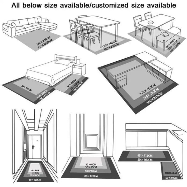 3D Vortex Illuusio matto sisäänkäynti ovi lattia matto abstrakti geometrinen optinen ovimatto liukumaton lattia matto