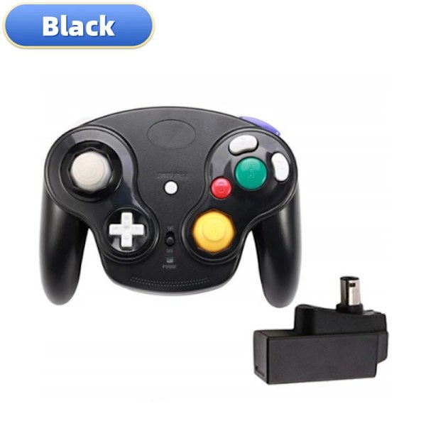 Trådlös Gamepad Controller för NGC spelkonsol med 2,4G adapter Gamepads Joystick for GameCube Video Game Console