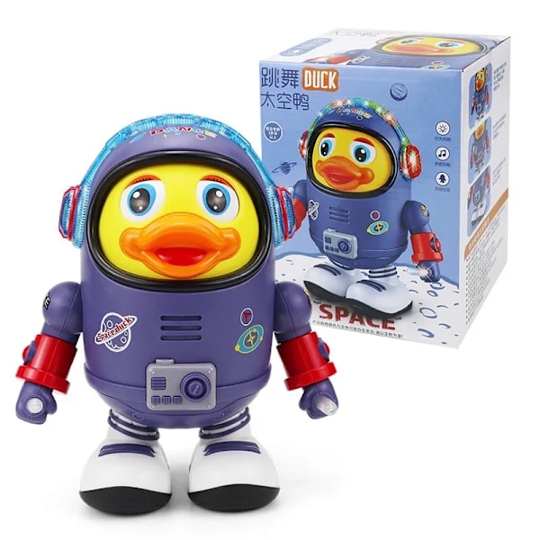Baby Duck Toy Musical Interactive Toy Elektrisk med lys og lyder Dansing Robot Space Elements