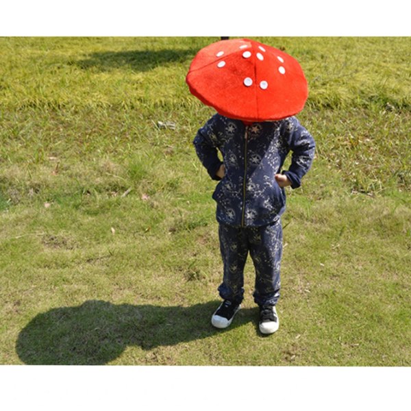 Rød svamp hat tudse hat svamp kostume fest sjovt pynt hat til børn sjove hatte