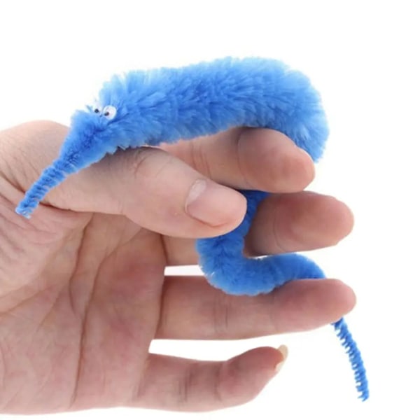12 Pieces Twisty Worm Magic Toys Fest Favors Fuzzy Worm On A String Jul Halloween Wizard New Strange Trick Toys