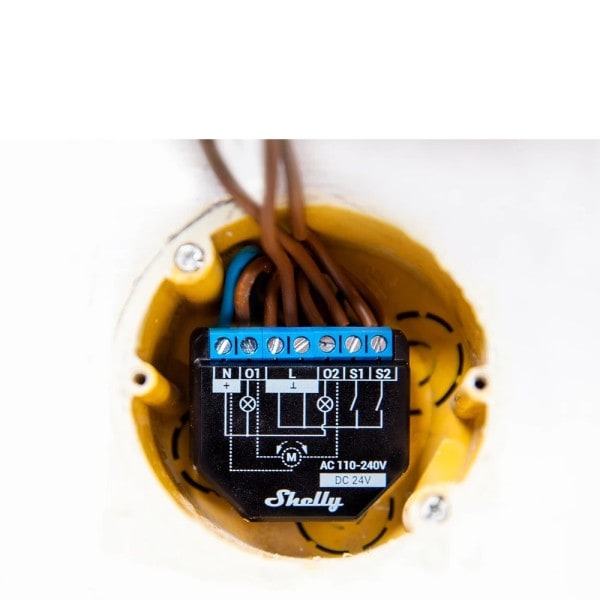 Smart Home WiFi Relä 2 Kanal Med Ström Mätning  Ruller