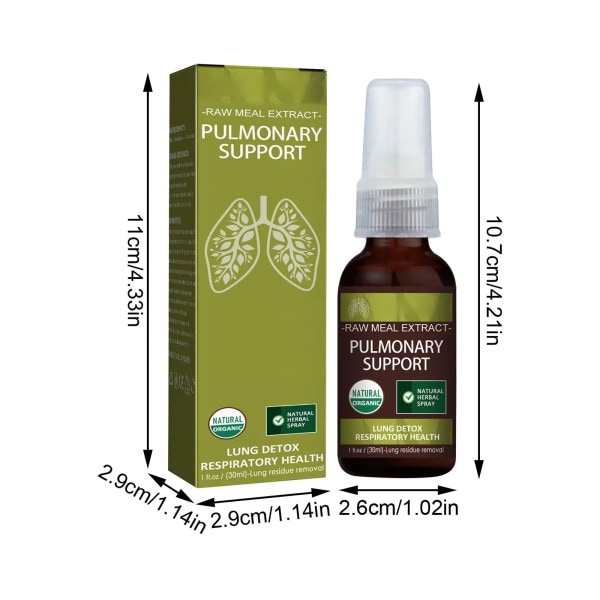 Lung Detox Clear Spray Breath Cleaning Gerbal Body Cleansing Spray Luonnollisesti Puhdas Ja Detoksifioi yskä Ja vähennä limaa