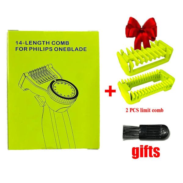 4 delar Guide kam skydd för Philips One Blade QP2520 QP2530 QP2630 Elektrisk trimmer rakapparat