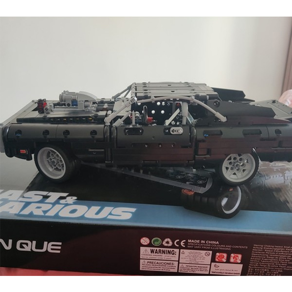 Teknisk Dodge lader racing bil modell bygg blokker 42111 klosser leker