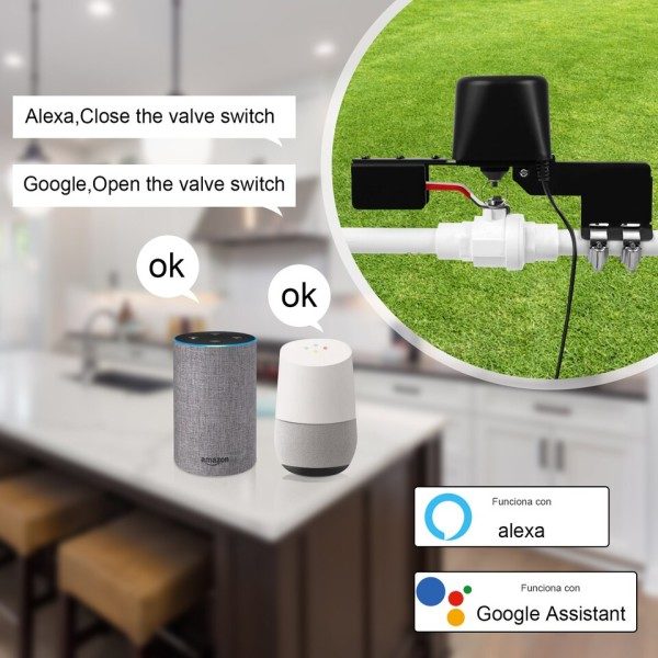 Automatisk Gas Vatten Värmare Ventil Styrare Smart Home Fjärrkontroll Manipulator Arbeta Med Alexa Google Home