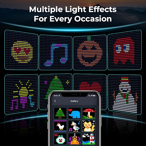 400 LEDiä Älykäs verho valot sovellus ohjaus LED jono RGB keiju valot