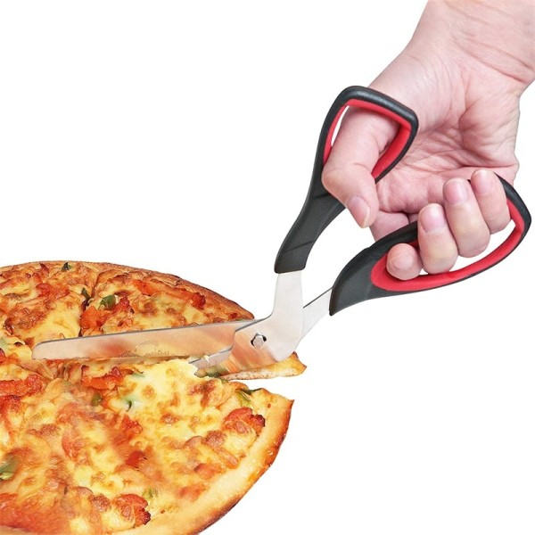 Multifunksjonell Pizza saks rustfritt stål saks kutt pizza skjærer skarp avtakbar kutte verktøy
