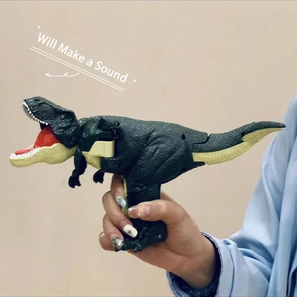 Barn Dekompression Dinosaurie Leksak Kreativ Handmanövrerad Teleskopisk Fjäder Swing Dinosaurie Fidget Leksaker