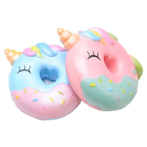Antistress Søt Frukt Smiley Donut Squeeze Myk Squishy Langsomt Stiger Søtt Duftende Stress Lettelse