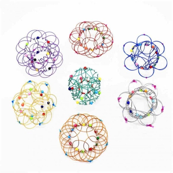 Mandala Dekompression Legetøj Variety Blomster Kurv Seksogtredive Variable Mild Stål Ring Magic Bøjle Børn Stress Aflastning Fidget Legetøj