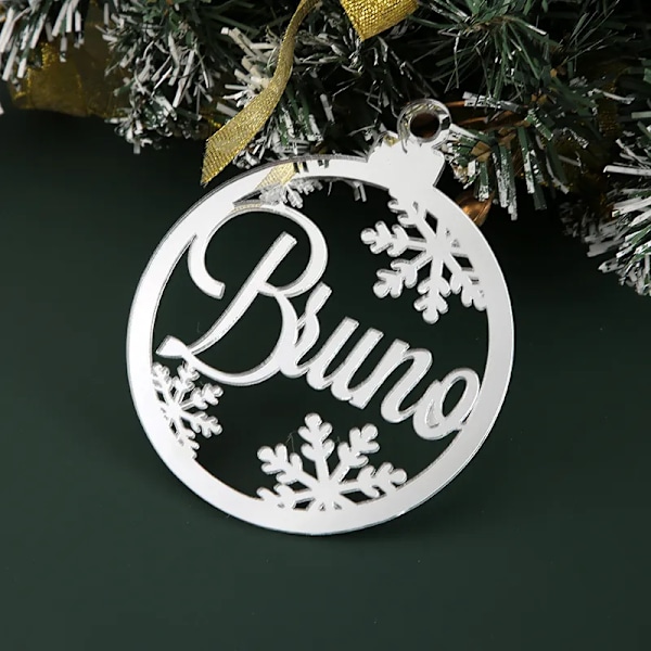 Custom Jule Tree Baubles Jule Tree Decor Personalized Ornament