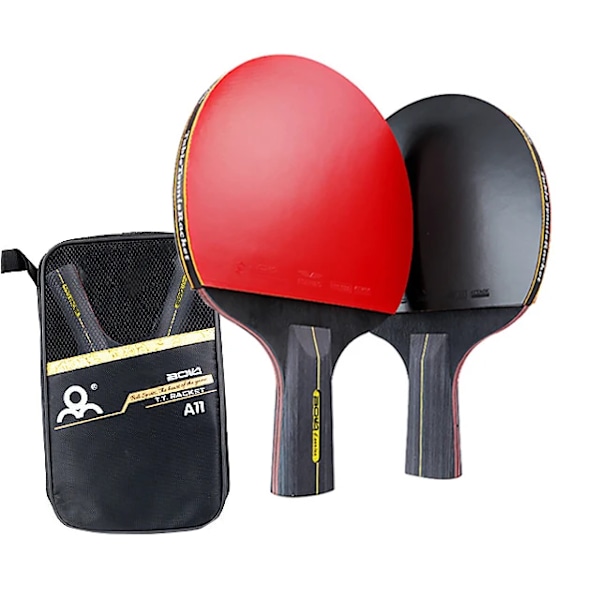 6 Star Bord Tennis Racket 2 deler Professional PingPong Racket Set