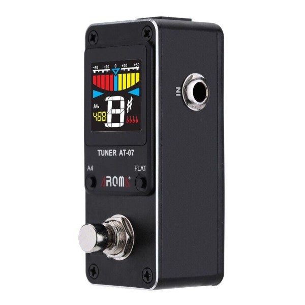 3 in 1 AMT-600 Gitarr Tuner Pitch Effekt Pedal Metronome/Tuner/Tone Generator Chromatic Metal Shell Color Display