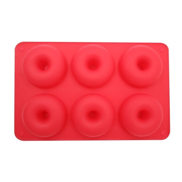 Silikon Donut Mögel Bakning Panna Non-Stick Bakning Konditori Choklad Tårta Dessert Gör-det-själv Dekoration Verktyg