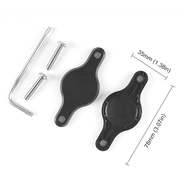 2 sett Universal Sykkel Tracker Mount Bracket Locator Beskyttende Deksel