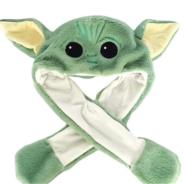 Disney Star Wars Baby Yoda Plysch Hatt Baby Yoda Figur Kawaii Tecknad film Öron Hatt Barn leksaker