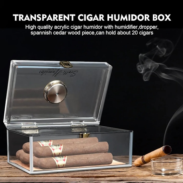 Scotte cigar etui humidorer akryl cigar æske