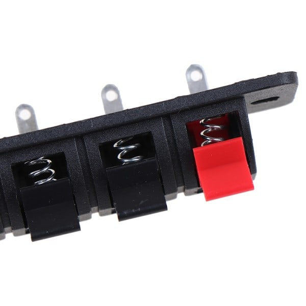 2 Pcs 4 Positioner Stik Terminal Push In Jack Fjeder Load Audio Speaker Terminals