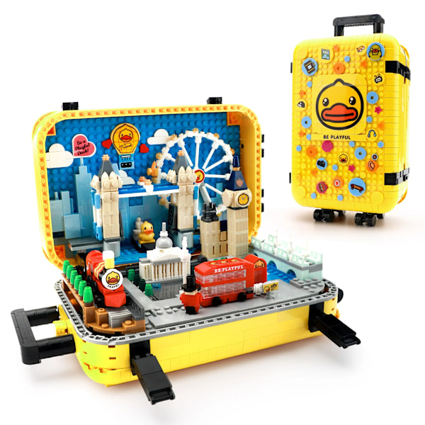 Mikro bygning klodser sæt London landemærker i miniature mini klodser arkitektur model kit