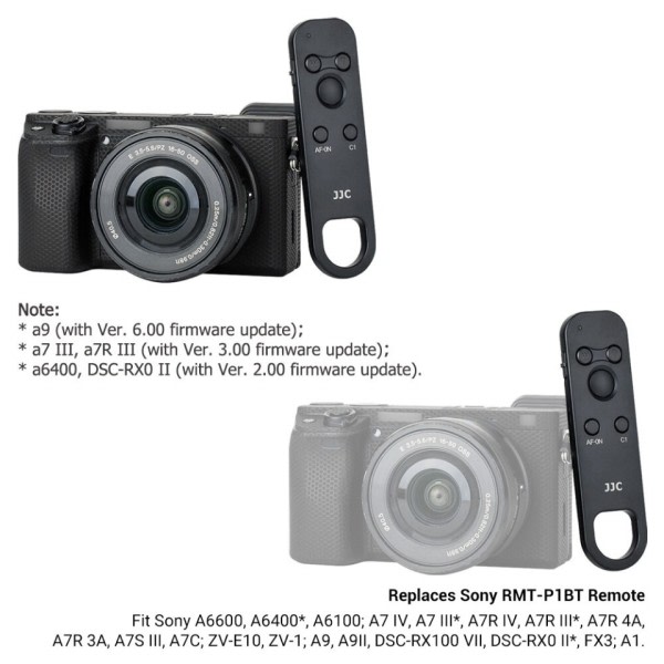 Trådlös Bluetooth Fjärrkontroll för Sony Kamera ZV-E1 ZV-E10 ZV-1 FX30 A7R V A7M4 A7IV A7III A7 IV A7 III A6400