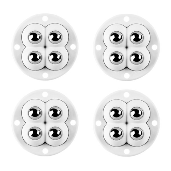 4stk/Set Mute 4 Beads Ball Universal Wheel Selv Adhesive Talley Base Til Møbler Opbevaring Kasse